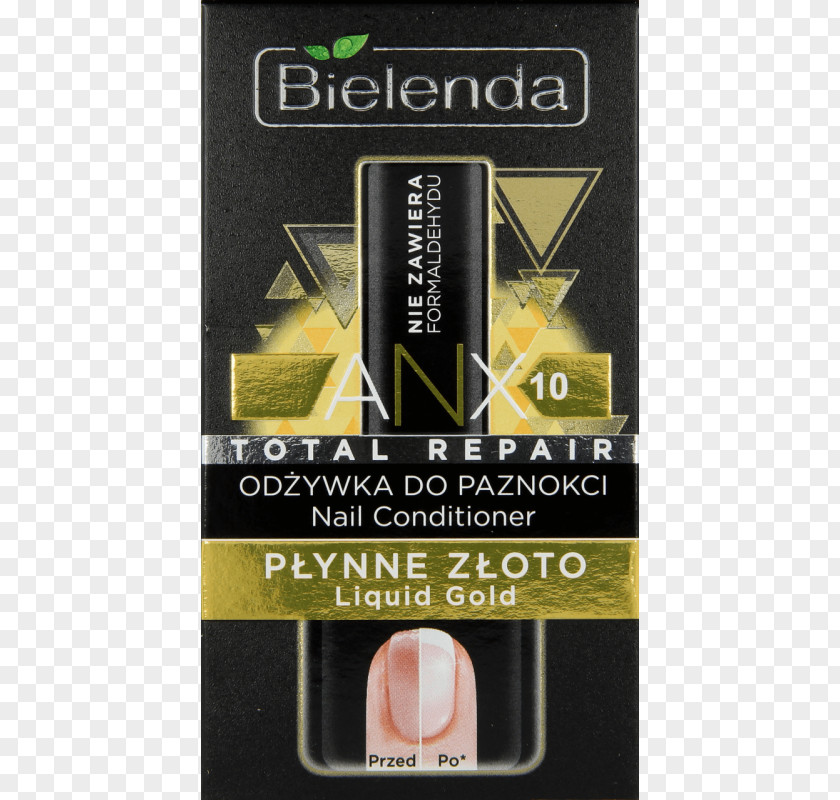 Gold Liquid Hair Conditioner Nail Cosmetics Keratin Bielenda PNG