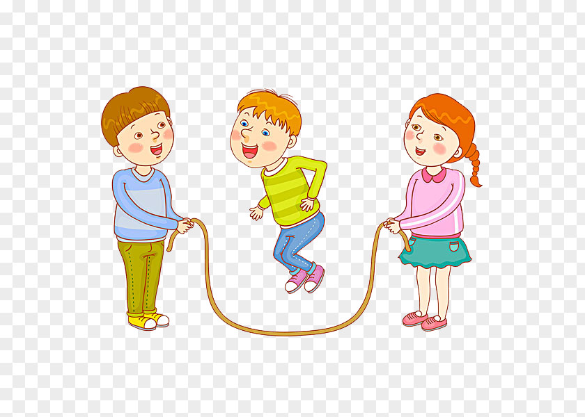 Skipping Kids Rope PNG