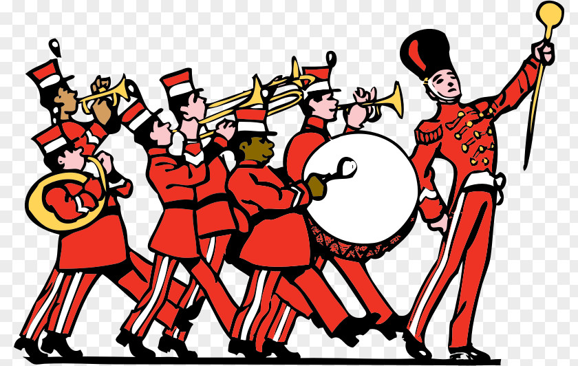 Trumpet Clip Art Marching Band Vector Graphics Openclipart Musical Ensemble PNG