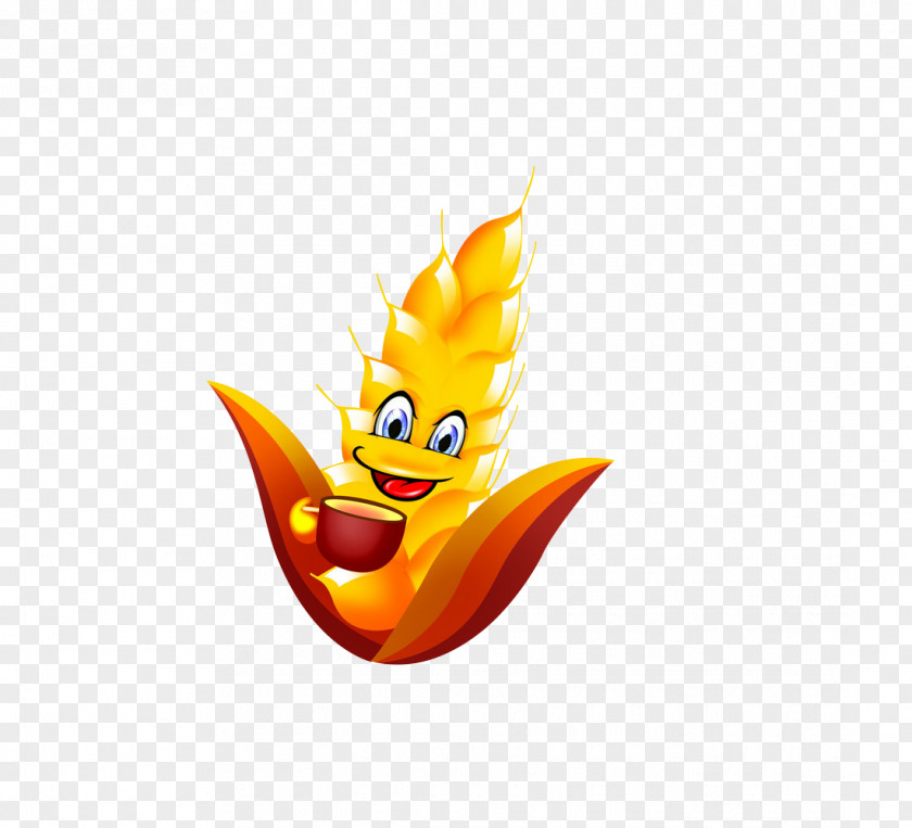 Corn Cartoon Wheat Speech Balloon PNG