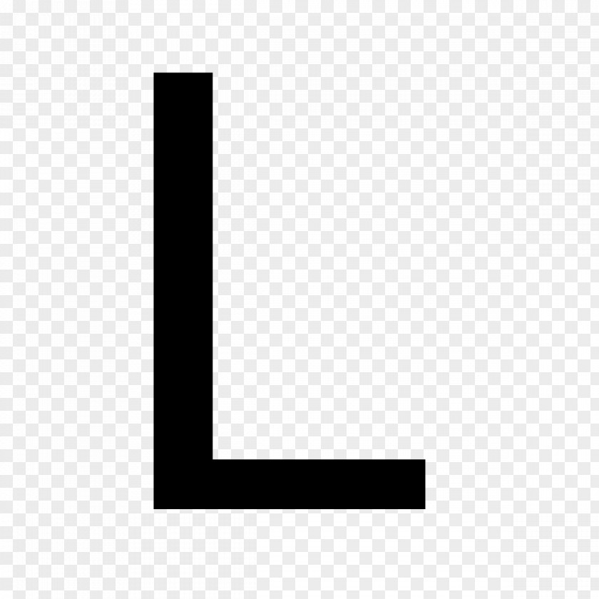 L Arial Letter Case Character PNG