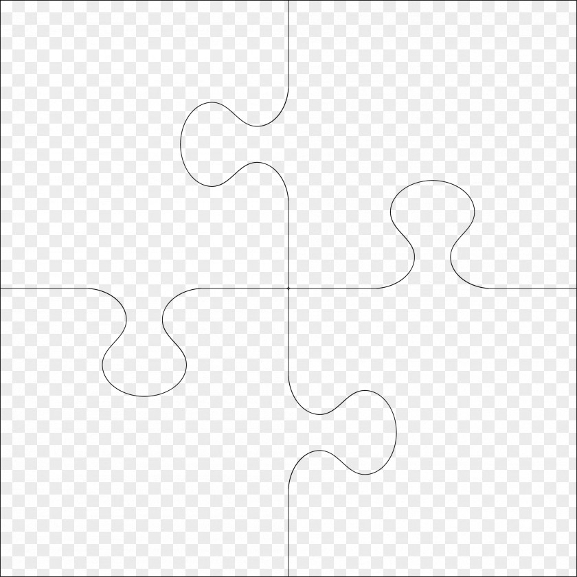 Puzzle Piece White Pattern PNG