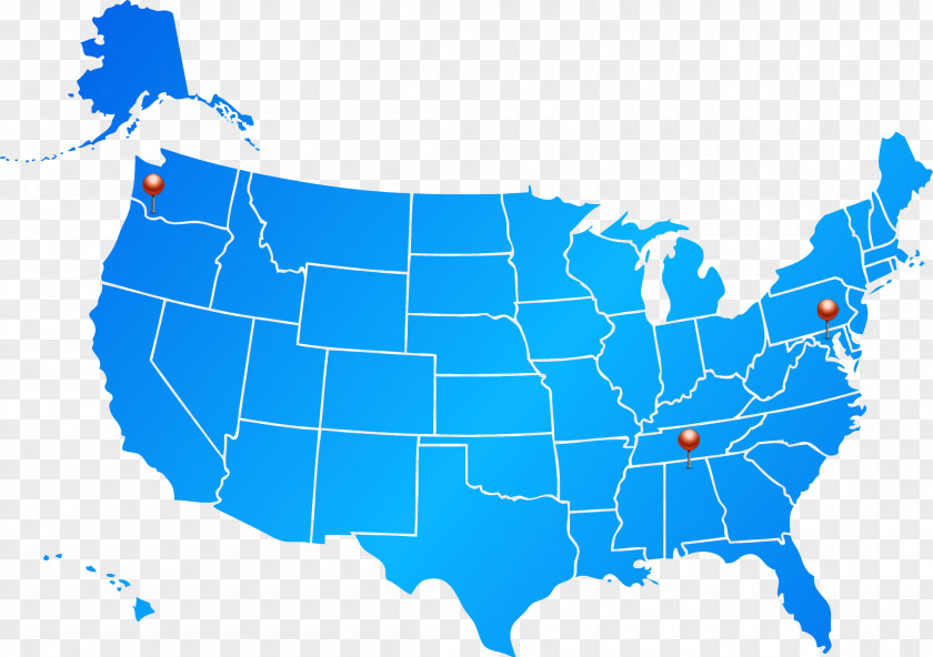 Usa Gerb United States Map Blue Clip Art PNG