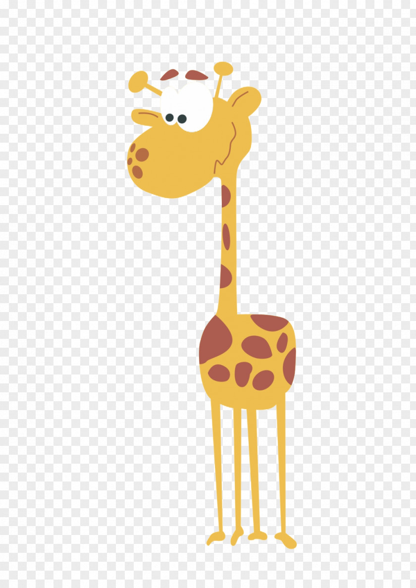 Cartoon Giraffe Happy Birthday To You Cake Clip Art PNG