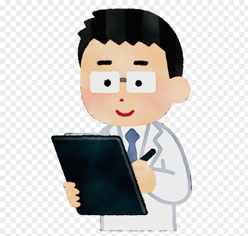 Cartoon Reading White-collar Worker Gesture PNG