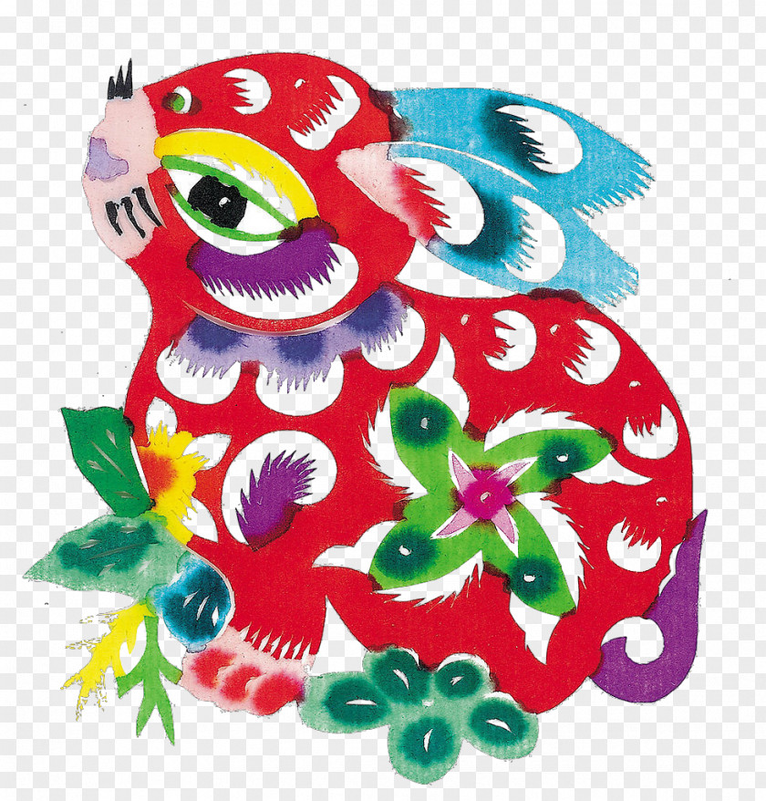Chinese New Year Cross-stitch Zodiac Pattern PNG
