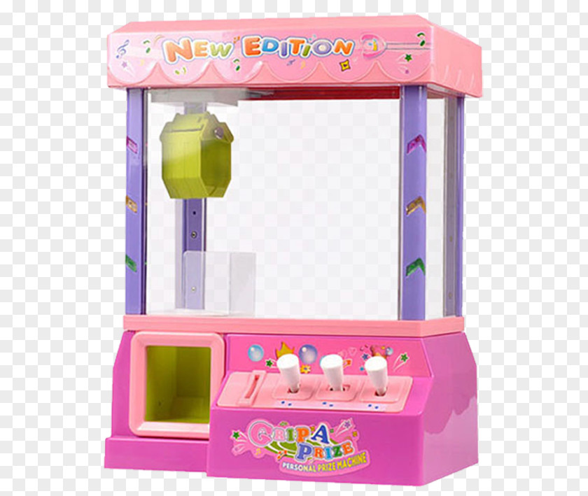 Clip Doll Machine Claw Crane Toy Arcade Game Candy PNG