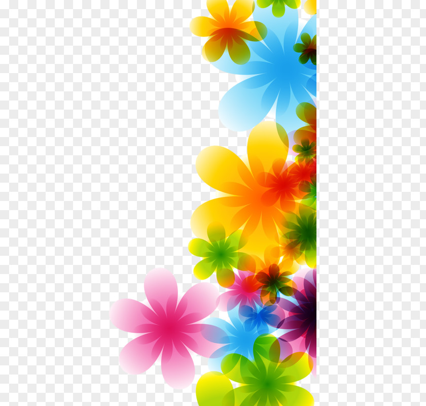 Color Flower Pattern PNG flower pattern clipart PNG