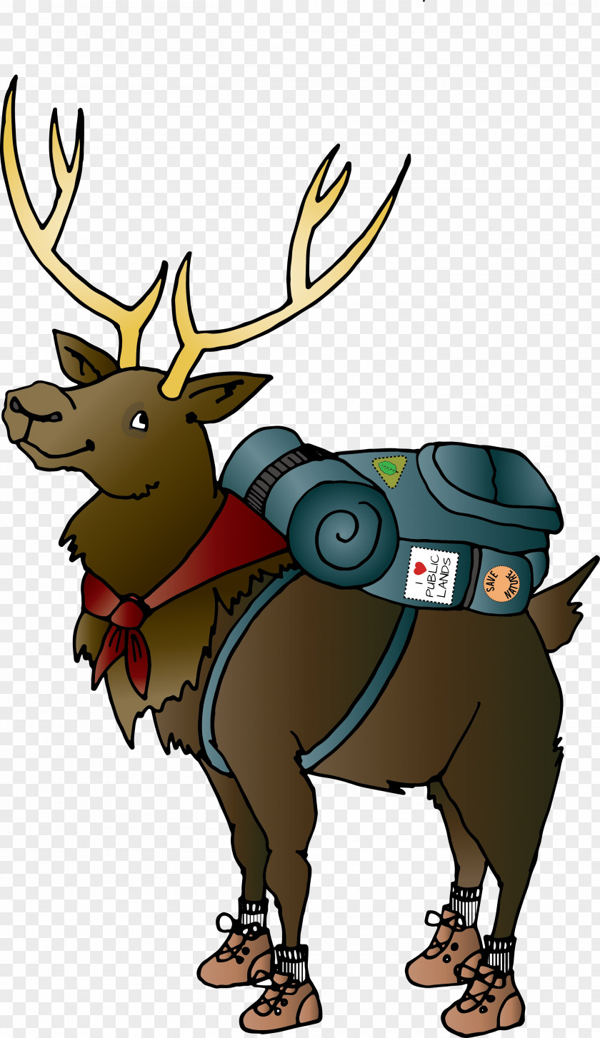 Deer Elk Moose Antler Clip Art PNG