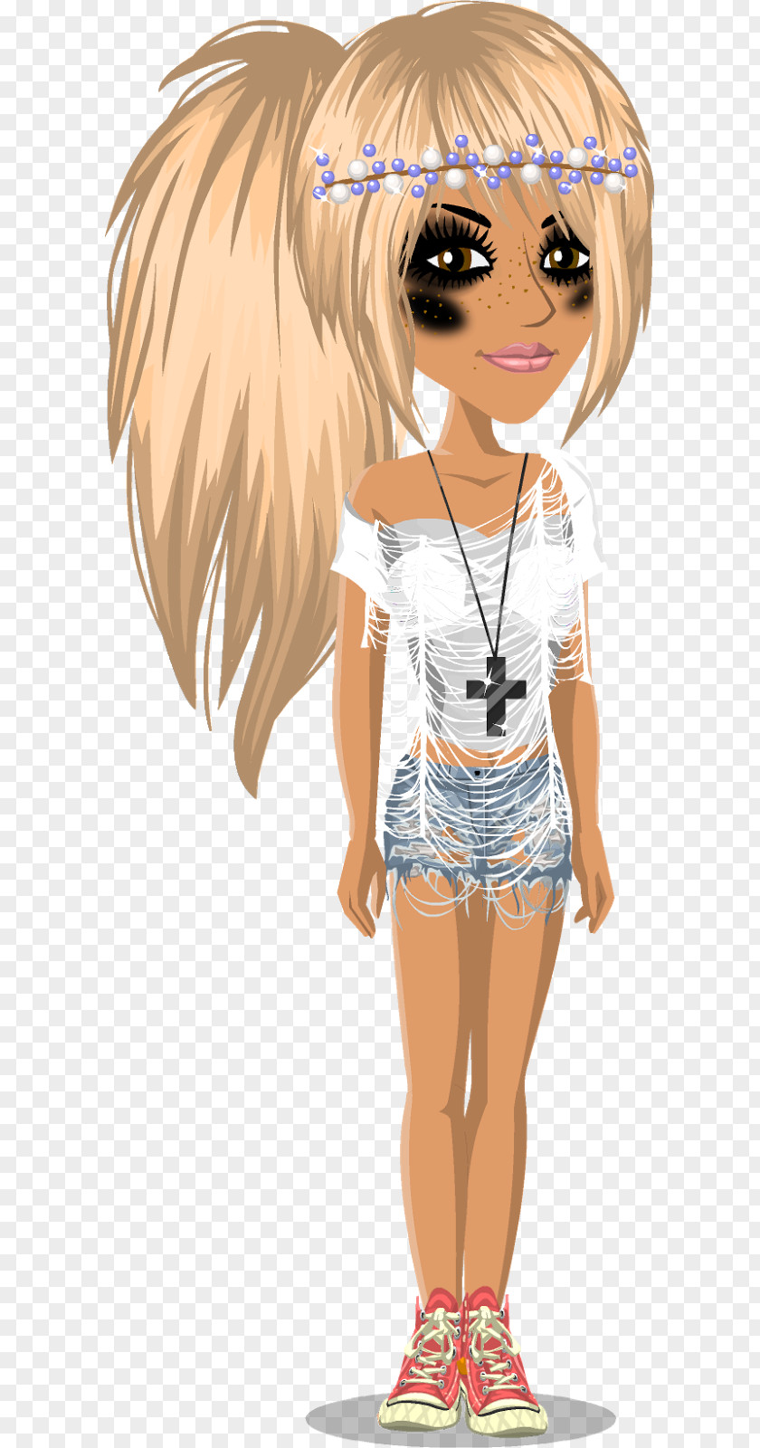 Maja MovieStarPlanet Video Web Browser Blond Hair PNG