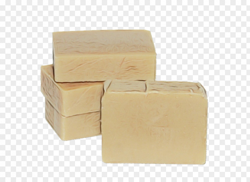 Processed Cheese Dairy Soap Beige Bar PNG