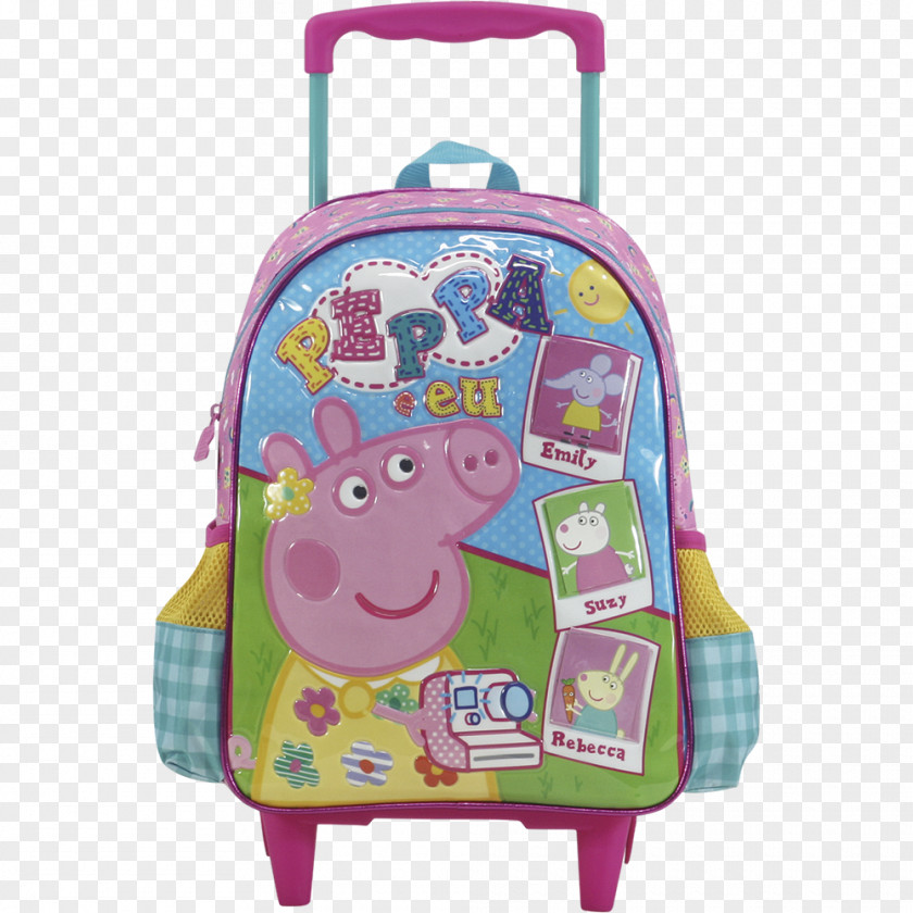 Backpack George Pig Suitcase Handbag Xeryus PNG