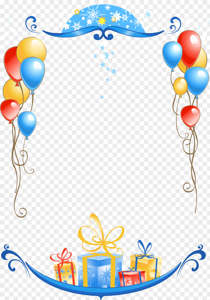 Birthday Border Picture Frames Greeting & Note Cards Clip Art PNG