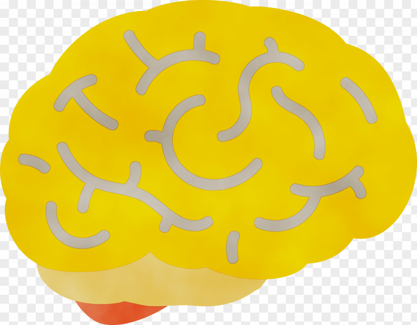 Circle Yellow Font Meter Brain PNG