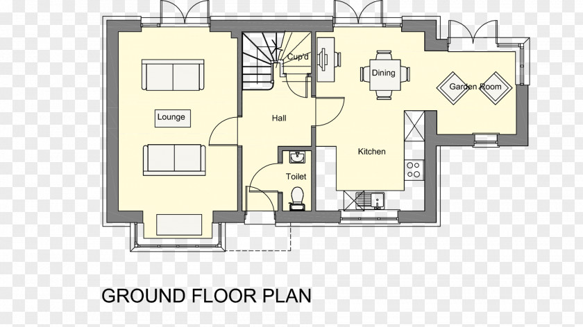 Ground Floor Plan Architecture House PNG