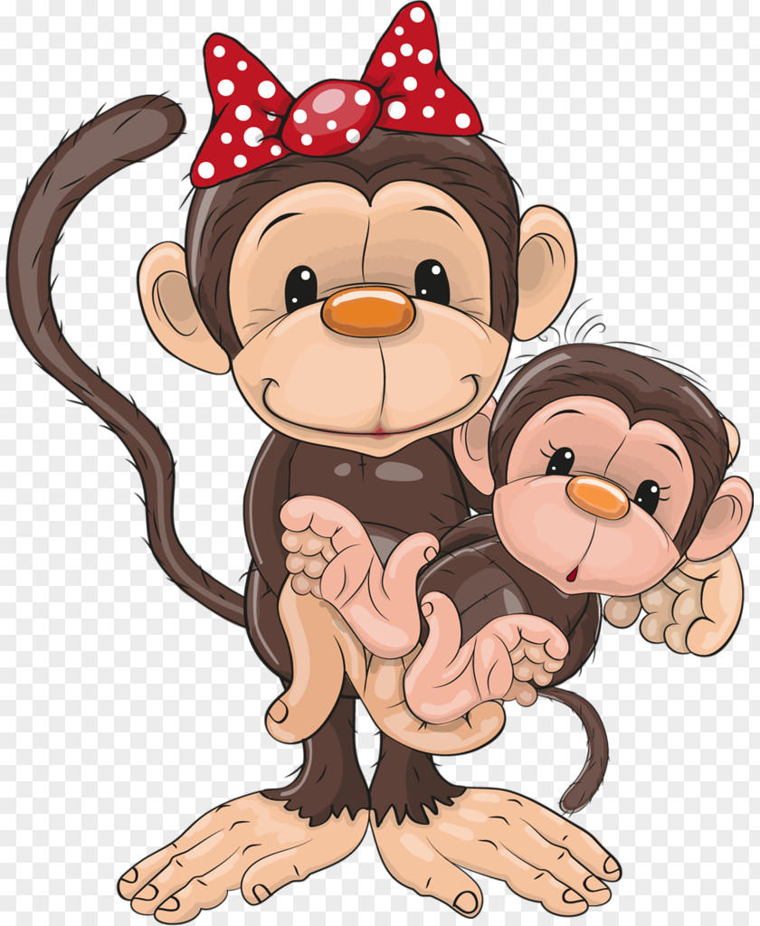 Monkey Cartoon Infant Clip Art PNG