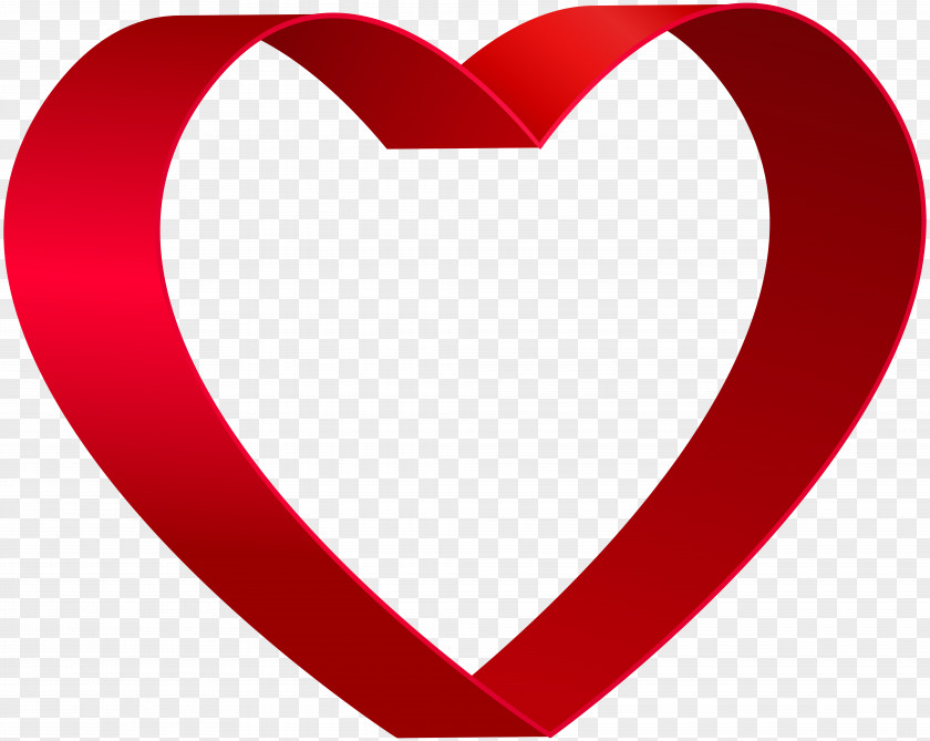 RED SHAPES Heart Clip Art PNG