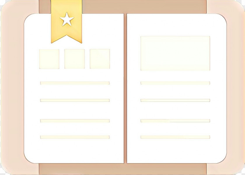 Yellow Beige Paper Product PNG