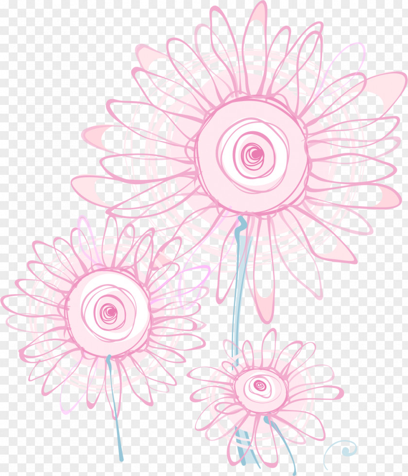 Hand-painted Flowers PNG