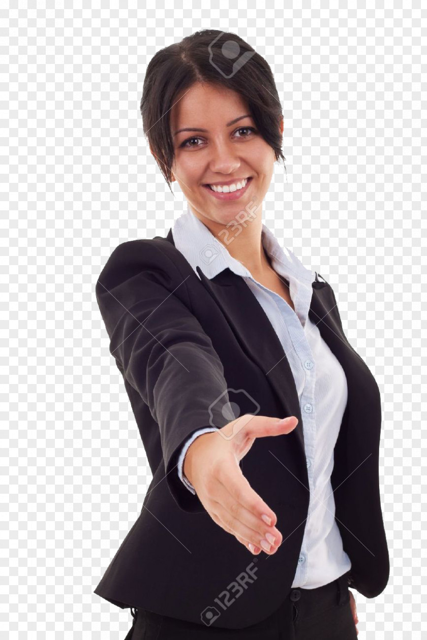 Business Woman Body Language Assertiveness Handshake Communication PNG