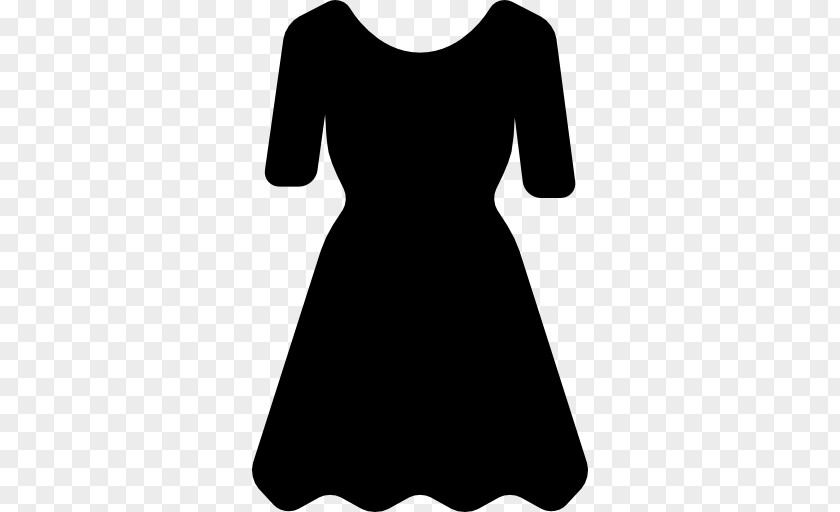 Dress Little Black Shoulder Sleeve PNG