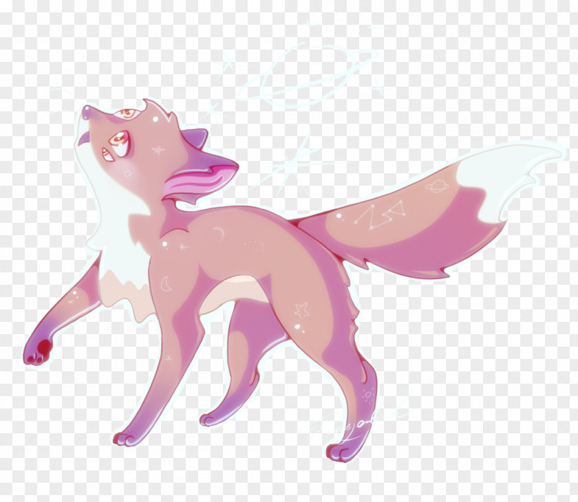 Horse Canidae Dog Pink M Figurine PNG