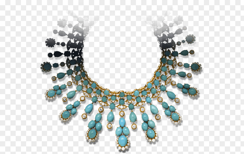 Van Cleef Turquoise & Arpels Necklace Jewellery Gemstone PNG