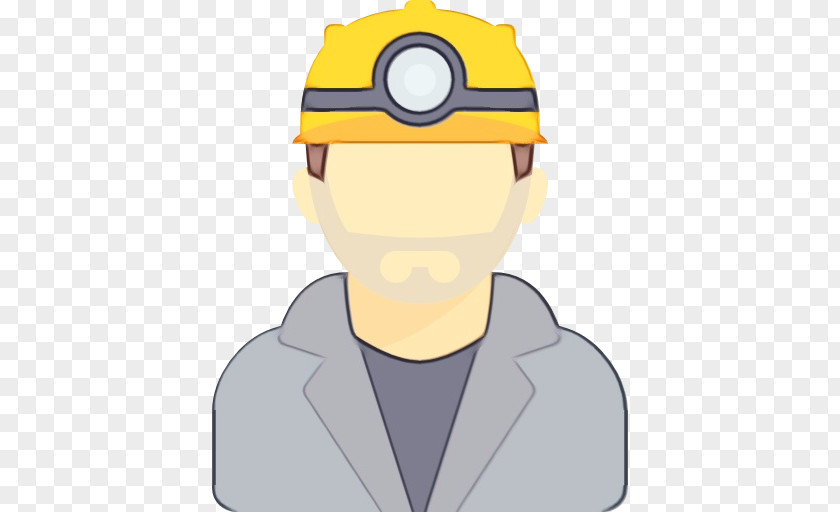 Yellow Cartoon Headgear PNG