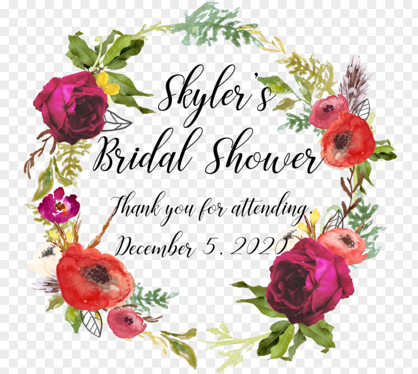 Bohemian Flowers Garden Roses Bridal Shower Baby Floral Design Embroidery PNG