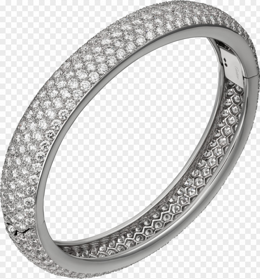 Diamond Love Bracelet Cartier Bangle PNG