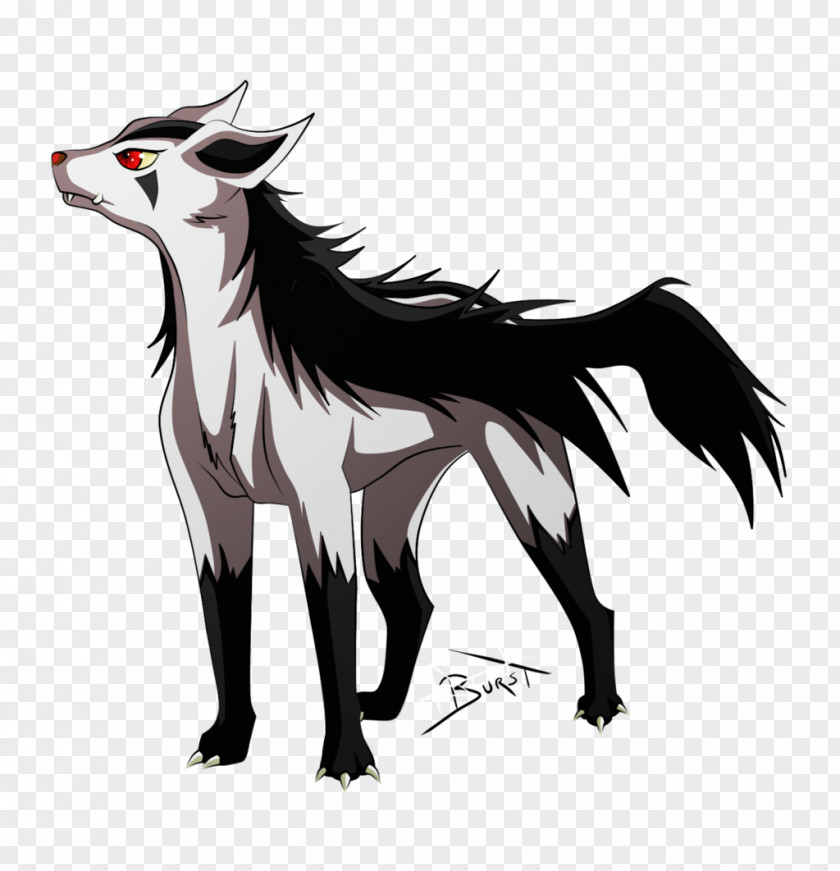 Mustang Canidae Demon Dog Illustration PNG
