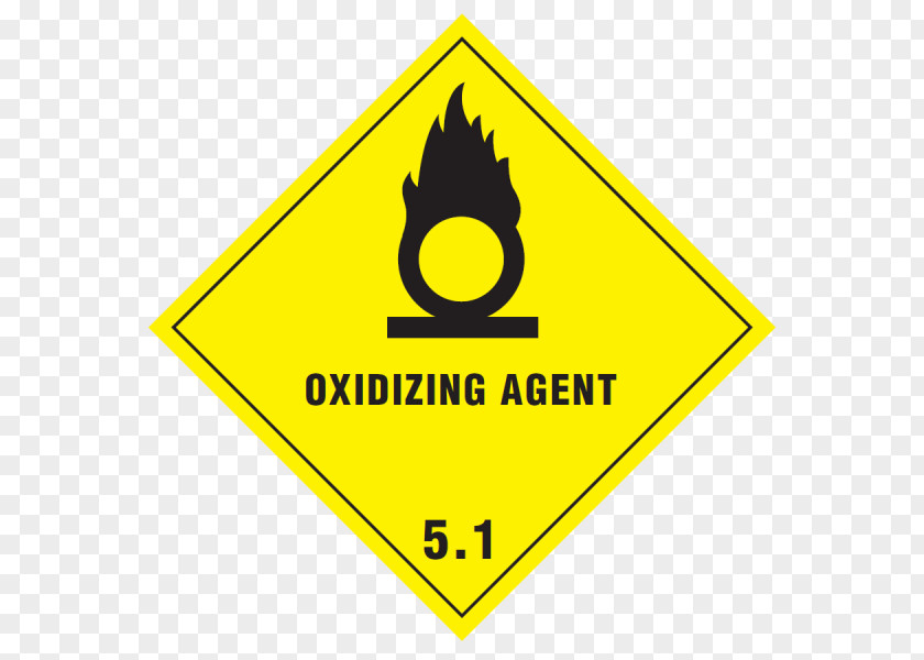 Oxidizing Agent Traffic Sign Warning PNG