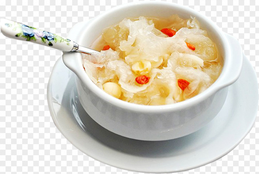White Fungus Health Food Chinese Cuisine Tong Sui Congee Tremella Fuciformis Recipe PNG