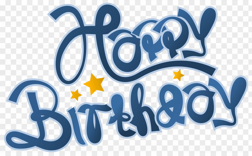 Blue Happy Birthday Clipart Picture Cake Party Clip Art PNG