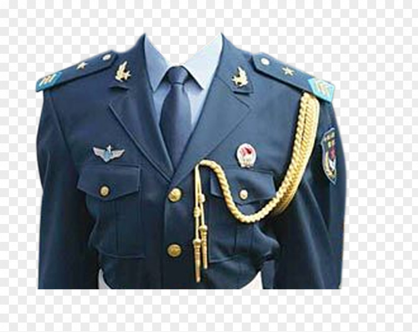 Blue Police Clothing Peoples Liberation Army Military Uniform Officer Battledress Type 07 PNG