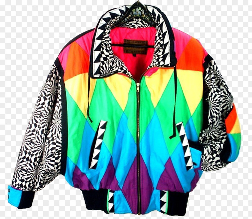 Jacket Windbreaker 1980s Clothing Fashion PNG