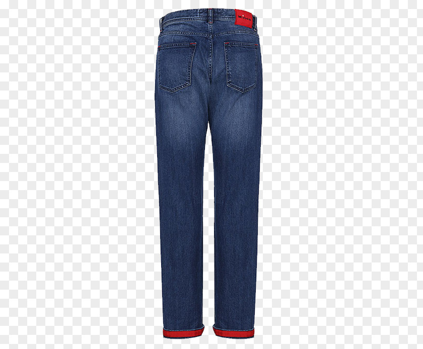 KITON Back Of Blue Jeans Denim Waist PNG