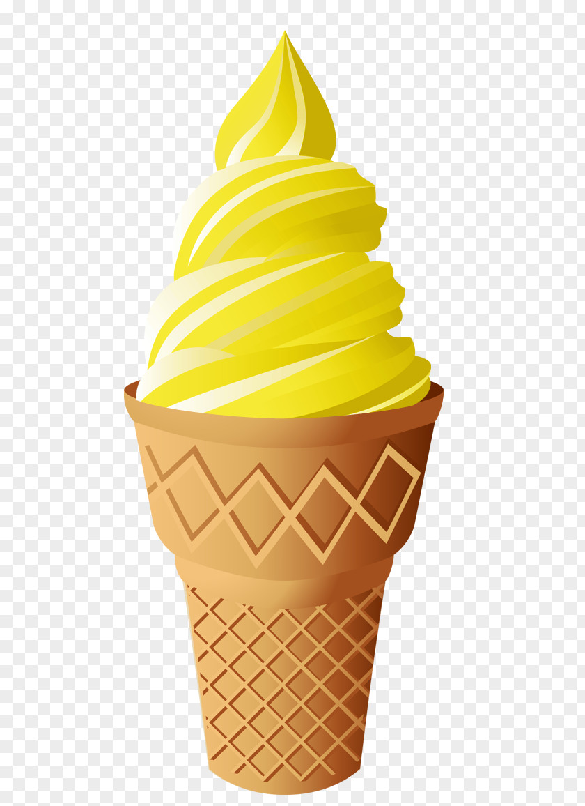 Retro Sunbeams With Yellow Stripes Ice Cream Cones Sundae Slush PNG