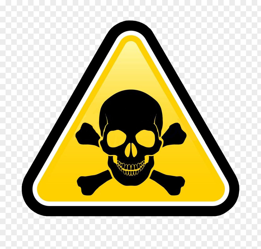 Symbol Skull And Crossbones Hazard Warning Sign Clip Art PNG