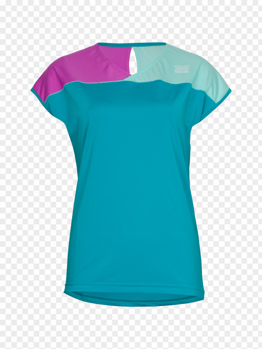 T-shirt Sleeve Shoulder Turquoise PNG