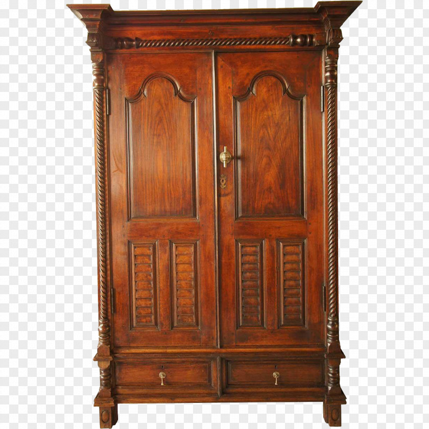 Antique Curtains Armoires & Wardrobes Cupboard Cabinetry Indo-Portuguese Creoles Chiffonier PNG