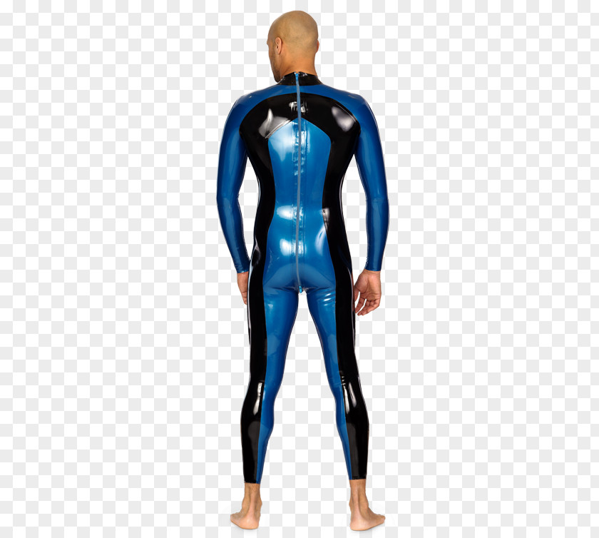 Boys Fashion Wetsuit Dry Suit LaTeX Electric Blue PNG