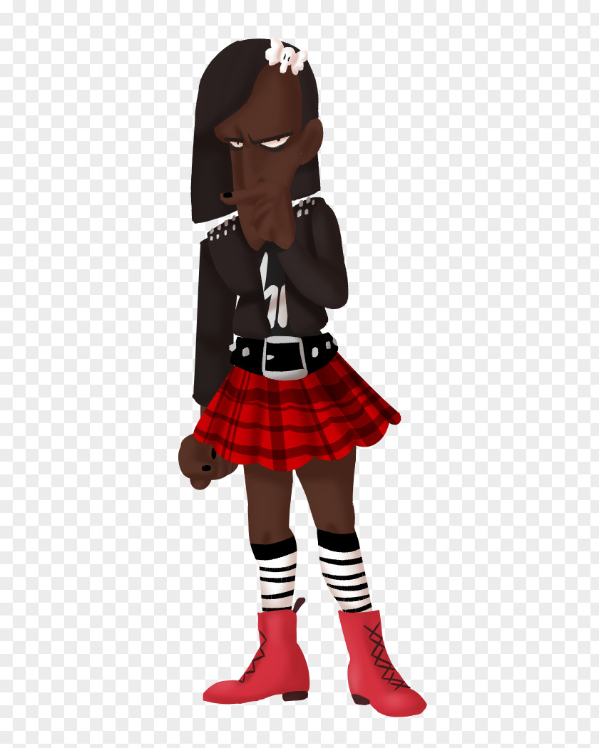 Carie Tartan Kilt Character Fiction PNG