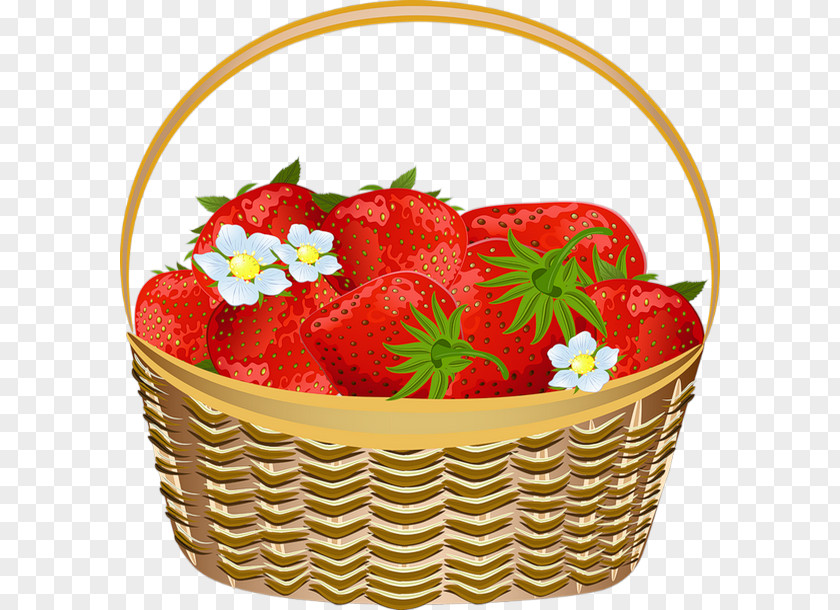 Fruits Basket Strawberry Fruit Drawing Clip Art PNG