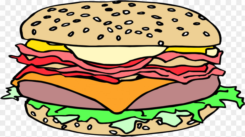 Images Of Burgers Hamburger Cheeseburger Sesame Clip Art PNG