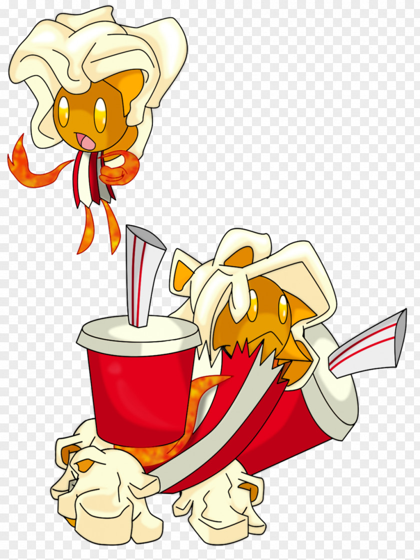 Popcorn Cartoon Food Character Clip Art PNG