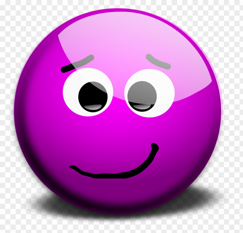 Purple Background Smiley Face Emoticon Clip Art PNG