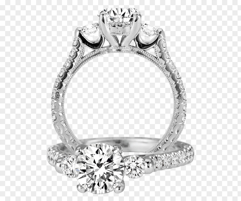 Creative Wedding Rings Engagement Ring Brilliant Gold Diamond PNG