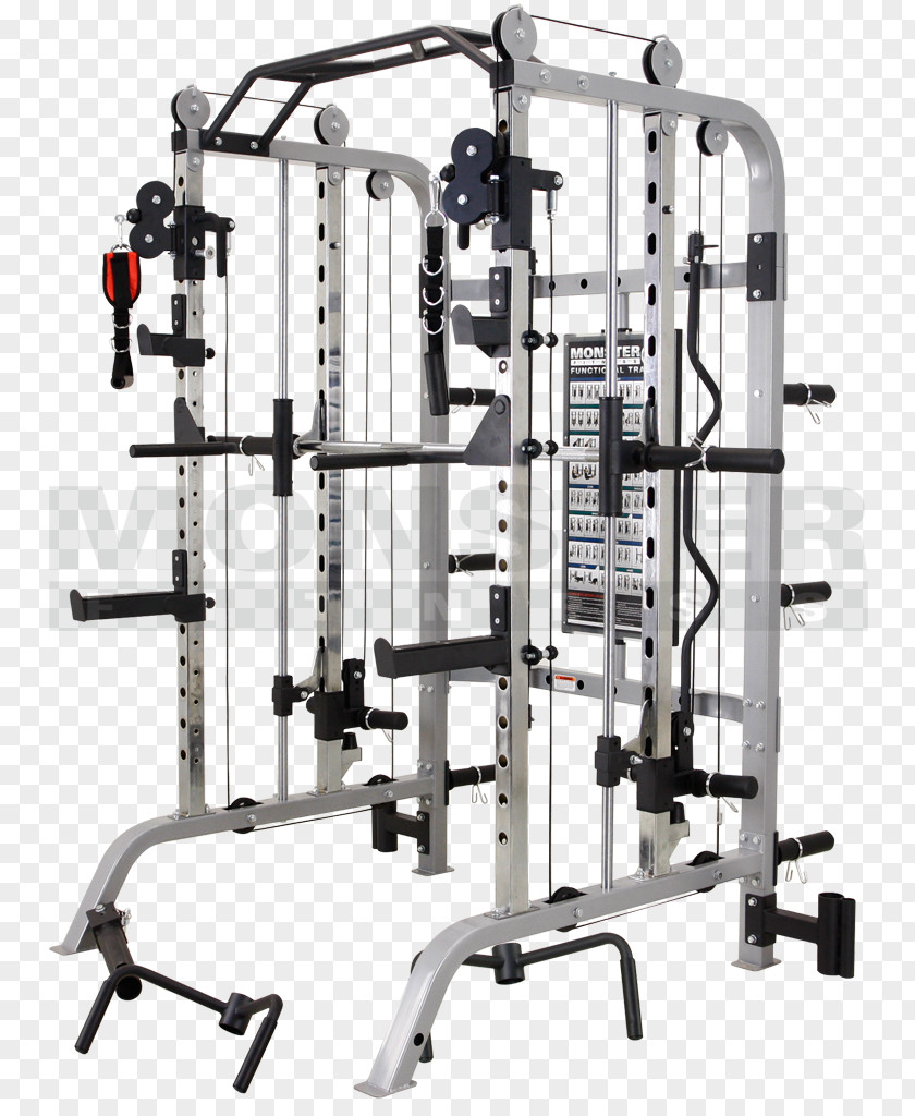 Fitness Equipment Power Rack Centre Smith Machine Exercise CrossFit PNG