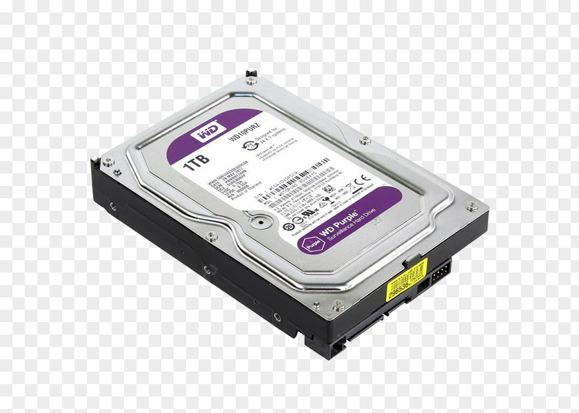 Hard Drives WD Purple SATA HDD Terabyte Serial ATA Western Digital PNG